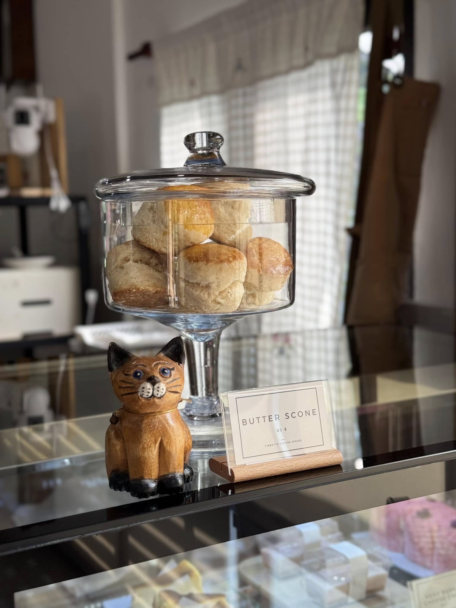 Butter scones at Tibbetts Coffee House